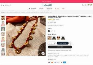 Handcrafted Dhokra Jewellery Online | Upto 70% OFF | Buy Online | COD Available - Gorgeous dhokra brass metal art neckpiece jewellery. Matches perfect with your ethnic outfit. Handcrafted by the rural tribes of Odisha & West Bengal, this craft has its own footprints in history.