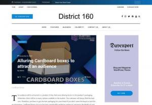 Alluring Cardboard boxes to attract an audience - You can consider Cardboard boxes for your brand if you want to impress the customer and provide your product with enough safety from external factors.