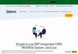 Xapsys - Best ERP Integrated CRM Software Provider - Xapsys is a leading provider of ERP-integrated CRM software which is developed to provide the most comprehensive customer relationship management system. We offer the best ERP software solutions for Integrated CRM, which are designed to help organizations to improve sales and organization efficiency.