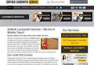 Suffolk Locksmith Service - Call our knowledgeable associates today and find out more about our products and services. We offer satisfaction, guaranteed.
