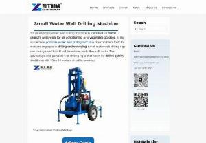 Small Mini Portable Water Well Drilling Rig - Small water well drilling rigs are small equipment used to drill water wells. It is inexpensive, easy to operate and move.
