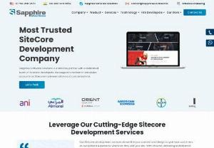 Best Sitecore Development Services India, USA | Sitecore Development Company - Sapphire Software Solutions is one of the best Sitecore development services providers in India, USA. We provide reliable and secure Sitecore CMS Development Services at an affordable rate. Get a Free Quote!