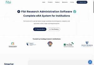 Electronic research administration management software - Fibi's independent models offer extensive features and customizable solutions for research administration challenges.