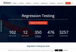 Regression Testing Services - After a patch or bug fixes, Regression Tested to ensure that the applied changes didn't adversely affect other parts of the system.Regression Testing: After a patch or bug fixes during normal software development cycles, a system should be Regression Tested using manual or automated regression testing to ensure that the applied changes didn't adversely affect other parts of the system. These issues could be functional, non-functional, or even aesthetic