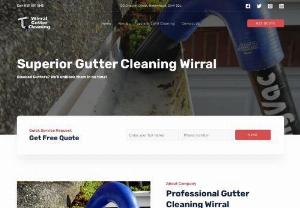 Wirral Gutter Cleaning - Top Quality Gutter Cleaning in Wirral. If you need gutter cleaning in Wirral you've come to the right place. Wirral gutter cleaning have been unblocking gutters for nearly 15 years. Whether your gutters are overflowing when it rains or you can see a bunch of weeds growing out of them, we will get them cleared right away. We use ladders for the majority of the gutter cleaning simply because they allow us to get up there and unblock the gutters as quickly as possible.