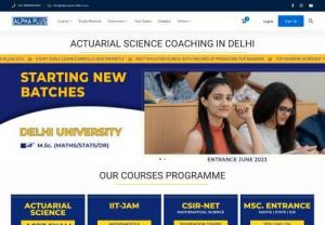 best coaching for actuarial science - Best Actuarial Science Coaching in Delhi
Alpha Plus is leading best Actuarial Science hybrid classes in Delhi, across India & abroad, It provides you best training for all exams (ACET,CS1,CS2,,CM1,CM2,CB1,CB2,CB3,SP1,SP2,SP4 & SP5).

Best Institute for Actuarial Science in Delhi
Alpha Plus is a well-known institute who provides hybrid classes of Actuarial Science. We have trained thousands of students & helped them to clear good number of Actuarial Exams.