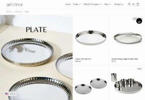 serving platter - Dinnerware Plates - Buy dinnerware plates online. Choose from an elegant range of luxury stainless steel plate & platter sets and many more.