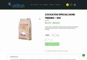 Psittacus Cockatoo Special Hand Feeding - 1kg | Birds Oasis - Psittacus Cockatoo Special Hand Feeding - 1kg is available at Birds Oasis. Importers of Psittacus products in Pakistan