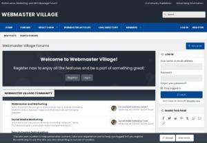 Webmaster Village - Webmaster Village is a free online community for webmasters, bloggers, digital marketers, and friends.