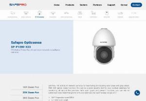 23x PTZ Network Surveillance Camera in India - Safeprocctv - Safeprocctv 23X PTZ network surveillance camera for monitoring and tracking wide areas, CMOS, HD network video, Card Local Storage, anti-tampering system, crowd detection alerts, etc in India.