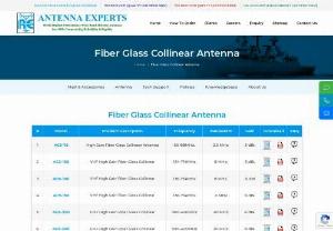 High Gain Fiber Glass Collinear Antenna - High Gain Fiber Glass Collinear Antenna is mainly designed for the communication purposes with minimal network interference. We at antenna experts are the reliable Fiber Glass Collinear Antenna Manufacturer in the globe. Our Fiber Glass Collinear Omni Antenna is used by people in 30+ countries. We have wide range of products including the UHF Fiber Glass Collinear Antenna and VHF Fiber Glass Collinear Antenna.