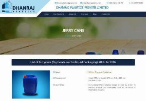 20 Ltr Plastic Jerry Can Supplier in Kanpur - Dhanraj Plastics - Jerry can is the ideal choice for storing a variety of liquids. Plastic cans provide the perfect solution for reliable and safe packaging, storage, and distribution during transportation. They are widely used in both residential and industrial places such as chemicals & solvents and fragrances. We, Dhanraj Plastics Private Limited are 10 and 20 ltr plastic jerry can supplier Kanpur in India.
We manufacture these cans in a variety of sizes and shapes to suit a wide range of packaging...