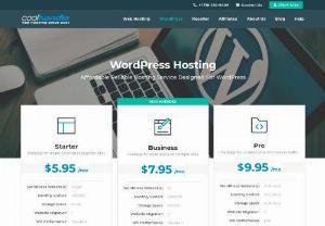 Best Wordpress Hosting Services in USA at $5.95 - CoolHandle gives you a vast array of tools to take your idea or business online today! From site-building tools and templates to our one-click application installer, everything you need to launch a website is literally at your fingertips.

A CoolHandle WordPress hosting plan gives you complete control over every aspect of your hosting business, from resource allocation to payment methods and what additional services you choose to provide your clients (domains, SSL certificates, etc.