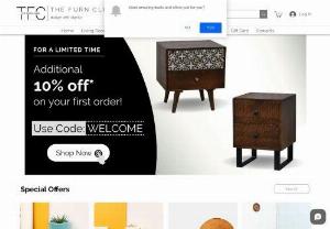 The Furn Club - Furniture Online: Buy Wooden Handicraft Furniture Online for your Home & Office. Affordable Range of Furniture Online for Living room, Bedroom & Dining from The Furn Club.