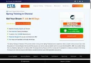 Screenshot of Spring Training in Chennai: Spring Boot Java Framework