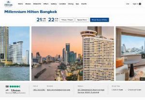 Millennium Hilton Bangkok - Located in the heart of the city and overlooking the Chao Phraya River, this landmark hotel in Bangkok provides a comfortable base with easy access to local attractions, shopping venues and public transport links. Millennium Hilton Bangkok offers guests a choice of stylishly-appointed guest rooms, suites and Executive Rooms, all featuring fantastic views of the city skyline and an array of modern comforts.