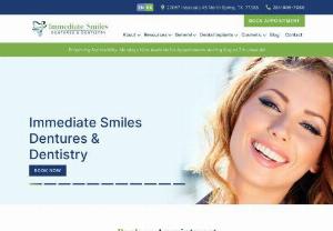 Immediate Smiles Dentures & Dentistry - Immediate Smiles Dentures & Dentistry is a dental service provider offering comprehensive dental services at Spring. TX. Our experienced dentist in Spring provides high-quality dental care in a comfortable setting. Whether you need a routine checkup or a more complex treatment, our dentist near you is there to help. Contact us today to schedule an appointment with our dentists.