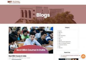 Best BBA Course In India - Students can develop their business, economics, management, and marketing abilities by enrolling in an MIT ACSC best BBA course in India.