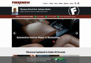 Fibrenew Orland Park - Leather Repair, Vinyl Restoration and Plastic Repair in Orland Park, IL. We restore damaged leather, vinyl, plastic, fabric and upholstery on furniture, vehicles, boats and airplanes. Mobile service to your home or office.