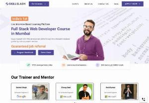 Full stack developer course in Mumbai - Learn from experts in live-interactive classes under our full stack developer course in Mumbai. In addition, get the chance to customize your learning tracks and build relevant work experience by working with top AI companies and startups.