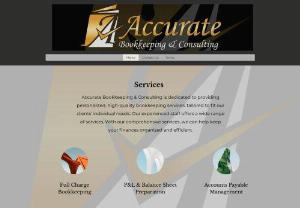 Accurate Bookkeeping & Consulting, LLC - We provide bookkeeping services to small to medium sized business throughout the United States.