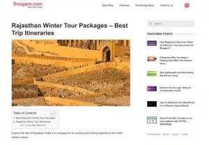 Rajasthan winter tour packages - Rajasthan is the winter favourite destination of India. Book best rajasthan winter tours