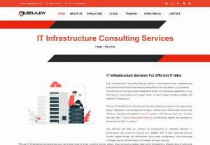 IT Infrastructure consulting services - With Leelajay Technologies' IT Infrastructure consulting services enable organizations to design, build, run and manage a scalable, flexible, and reliable IT infrastructure that helps them function smoothly, enhancing overall collaboration, and ultimately improving profitability.
For more info contact @ 8700974626
