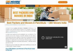 packers and movers in Panchkula - CBD Movers India is the best packing and moving companies in India, offering specialized relocation services at the most cost-effective and appropriate estimates without any cost pitfalls. Our team will provide you with an instant reasonable and precise price for any type of packing and moving service.