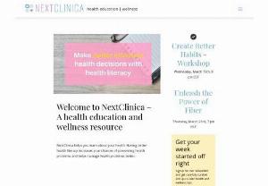 NextClinica - NextClinica helps you learn about your health. Having better health literacy increases your chances of preventing health problems and helps manage health problems better.