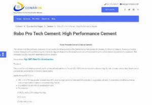 Best High-Quality Robo Pro Tech Cement: High Performance Cement- Comaron - High-Quality Robo Pro Tech Cement is one of the leading cement manufacturers in South India providing quality expertise, focus, and resources across South India, aiding in the development of India.


Call us:- 83-770-440-77