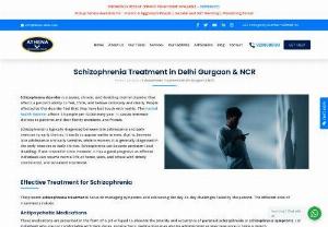 Schizophrenia Treatment Centers in Gurgaon - If you think a loved one is suffering from schizophrenia, get in touch with Athena Behavioral Health. We can help identify the symptoms, diagnose the problem and implement treatment plans especially designed, keeping in mind the patient and their family's needs and requirements. For more information about our schizophrenia treatment plans, call our 24/7 helpline number or chat with our representative, available 24/7 today.