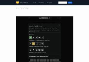 wordle - Wordle Website, the site that shares Wordle games and the most interesting and exciting puzzle games today.
