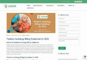 Pediatric Audiology Billing Guidelines for 2023 - Pediatric audiology billing guidelines can be confusing as it varies from one insurance carrier to another. The following pediatric audiology billing guidelines includes commonly used diagnosis/procedure codes, and their billing scenarios. Procedure code guidance is based on the American Medical Association's Current Procedural Terminology (CPT�) coding definitions. The pediatric audiology billing guidelines shared in this article mostly applies to Medicare.