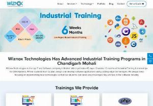 Best IT Company For 6 Months Industrial Training in Mohali Chandigarh - Whether you are looking to build a career in the IT sector or looking for 6 months industrial training in Mohali Chandigarh, Wiznox Technologies is the best IT Company to Strat your Industrial Training or internship in Chandigarh Mohali.
