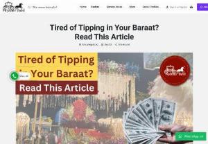 Tired of Tipping in Your Baraat? Read This Article - This question comes in every time in someone's mind whenever they heard the word tip to band baaja team members. When you're already going all way deep into your pocket for band baaja expenses, paying some money on top of that for the tip to your band baaja member is very hard to digest. Even though a band baaja wala near you spelt out everything about band baaja charges, tipping- is your kind and thoughtful gesture for a job well done, not always mentioned by nearby band baja wala. So we have..