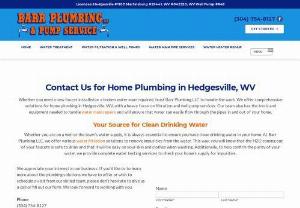 Water Testing Hedgesville WV - Barr Plumbing LLC, provides efficient plumbing services in Hedgesville, WV. On our site you could find further information.
