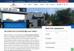 Most Trusted Admission Agent in Bangalore | Bridge Career Solution - Bridge Career Solution is an innovative Education Consultants across India providing solutions to students for pursuing their Under Graduation and Post-Graduation.

Bridge Career Solution was established within the year 2008. We are one of the leading education consultants across India representing over 300+ premier universities/colleges everywhere in India. Our roots have spread wide to all or any major cities in India. Our head office located in Bengaluru.