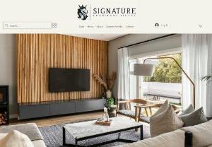 Signature Furniture Pieces - We are creators of custom furniture pieces with input from clients and our in house interior designer catering to the Paarl Valley and cape Winelands.