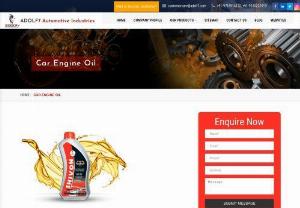 Car Engine Oil Manufacturers - Being preeminent Car Engine Oil Manufacturers, Exporters & Suppliers in India - ADOLF7 Automotive Industries Private Limited goes beyond conventional limits to ensure you will get unmatched quality at competitive rates. An engine cannot survive without proper lubrication, which Car Engine Oil provides. so that they run smoothly, and have a longer lifespan. If you have any enquiry in bulk contact us right away.