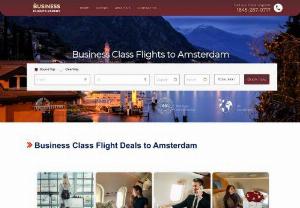 Business Class Flights To Amsterdam - Find the best deals on cheap business class flights to Amsterdam with Business Flights Expert. Book your business class flight online now or Call us to get a quick quote for the cheapest air fare and save money on your trip to this amazing destination.
