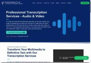 Screenshot of Transcription Service in India | Online Transcription Services