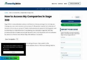 Complete Guide : Access my Companies in Sage 300 - If you're running a small to medium-sized business, you know how important it is to have reliable and easy-to-use accounting software. Enter Sage 300 (formerly known as Sage Accpac). This program not only makes it easier for companies to manage their finances, but also gives them the power to access their data from anywhere in the world. But what if you don't know how to get started? In this blog post, we'll show you exactly how to access your company in Sage 300 and start taking advantage of...