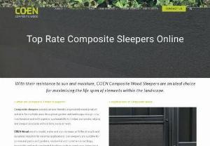 Composite sleepers - Composite timber sleepers provide an eco-friendly, engineered wood product suitable for multiple uses throughout garden and landscape design. Low maintenance and with superior sustainability to timber, our garden edging and sleeper products will not bow, warp or twist.