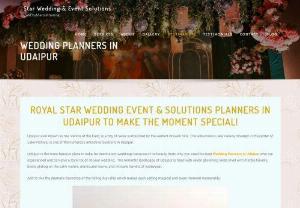 Destination Wedding Planner in Udaipur - Star Wedding & Event Solutions is a wedding planner in Udaipur. Providing a destination wedding planner in Udaipur that is affordable is what we do. We will take care of everything from start to finish, so you won't have to worry about anything. With our services, you don't have to worry about anything, we will take care of everything from start to finish. For more information about our services, please get in touch with us. We'd love to hear from you!