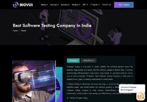 Best Software Testing Company In India - The process of software testing is meant to find errors in the software and measures to improve the software in terms of cost-effectiveness, precision, and usability. It measures a software program or application's specification, functionality, and performance.