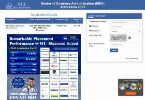 MBA 2023 Admissions Open in VIT - MBA 2023 Admissions Open in VIT. National Level MBA Entrance Exams (CAT, XAT, MAT, NMAT, GMAT, CMAT, ATMA) Score Considered for MBA Admissions in VIT