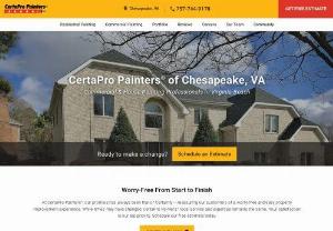 CertaPro Painters of Chesapeake, VA - CertaPro Painters� of Chesapeake, VA is pleased to provide the best house painting to your specific neighborhood in and around Virginia Beach.