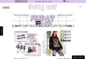 Living Noir - Online boutique store with an alternative grunge style meshing trendy and interesting aesthetics.