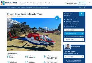 Everest Base Camp Helicopter Tour - Everest Base Camp Helicopter tour is one day heli ride to Everest base camp. EBC Heli tour provide best opportunity to explore base of the World's highest Mountain with both ground and Ariel experience in limited time with best cost Guaranteed.