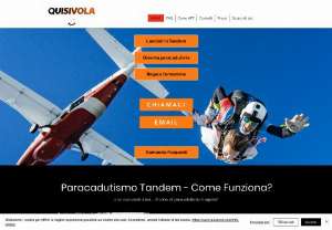 Quisivola - With Quisivola you will discover parachuting
We'll show you what we love most: flying. After more than ten years in this magnificent sport, we will explain to you how the equipment we use works.
Quisivola will take you behind the scenes of the action and you will discover all the secrets of skydiving!
Watch our videos and browse our website: find out how you can do it too!